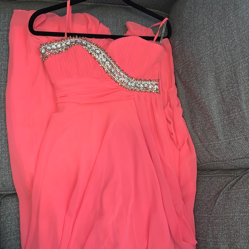 Pink prom dress